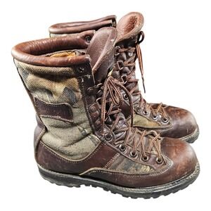 Vintage MATTERHORN Camo Hiking BOOT Brown 7.5 Goretex‎